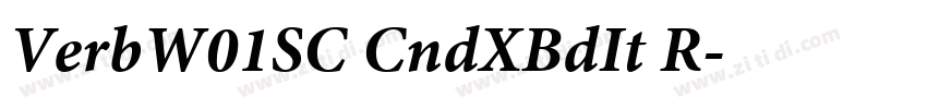 VerbW01SC CndXBdIt R字体转换